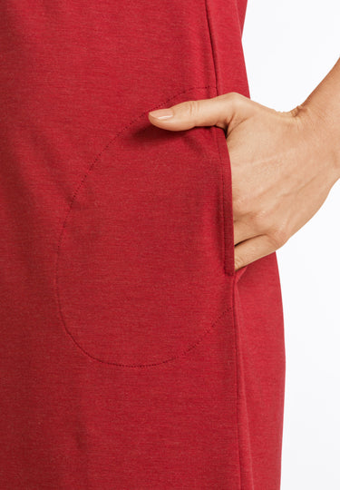 Natural Elegance Short Sleeve Gown | Redwood Melange 79022-1226